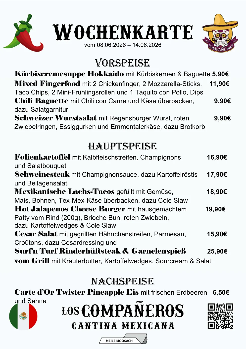Wochenkarte Vorschau